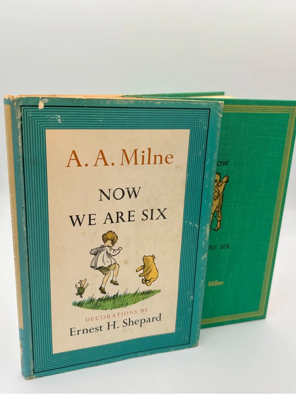 Vintage A. A. Milne Set — When We Were Very Young & Now We Are Six (Green, Teal) - Picture 4 of 13